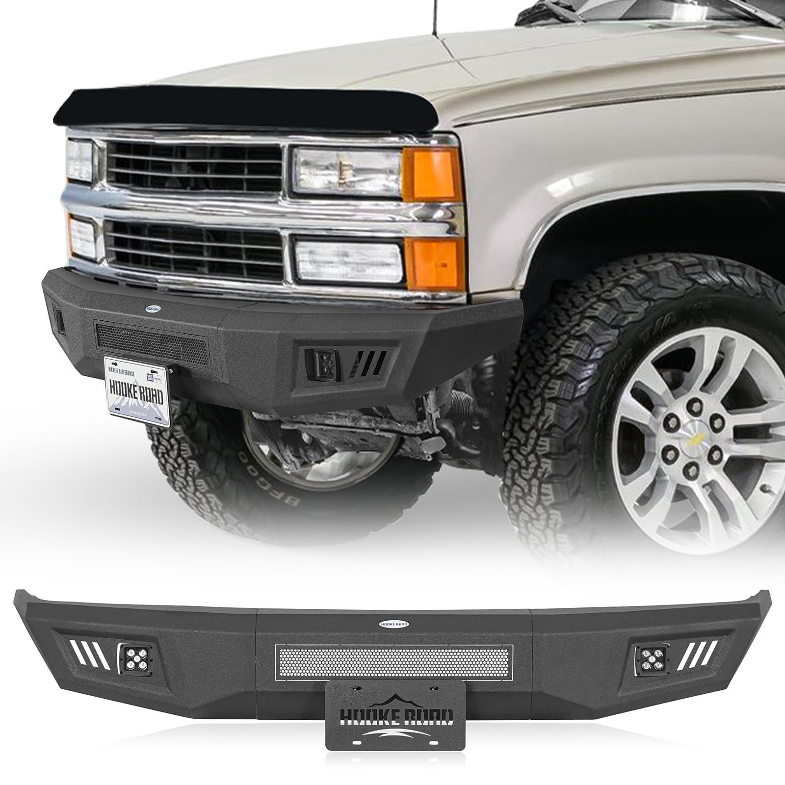 Amazon.com: Hooke Road Front Bumper Face Bar for 1988-1998 Chevy